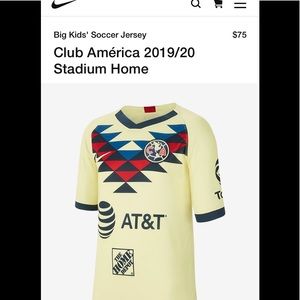 Youth Club America Soccer Jersey